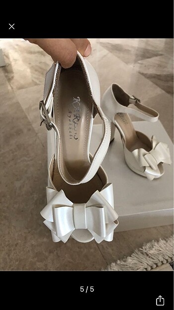 Gelin ayakkabısı 36 numara - Görsel 5