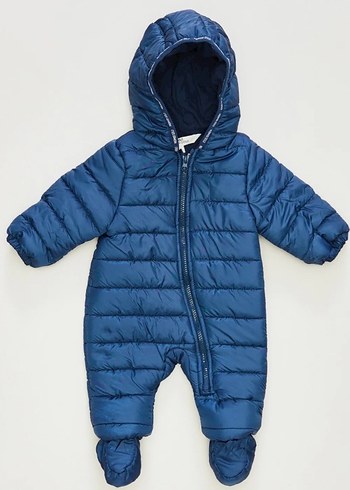 Mavi Erkek Bebek Mont Tulum - Görsel 2