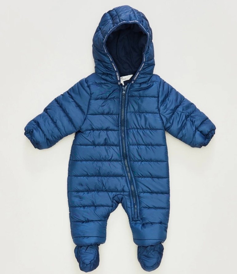 Mavi Erkek Bebek Mont Tulum - Görsel 2