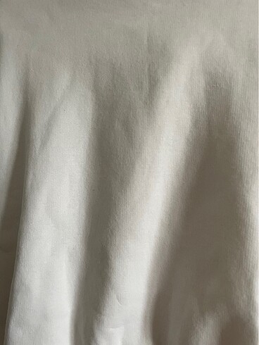 Zara Beyaz Kapüşonlu Sweatshirt