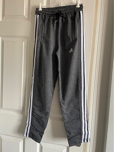 Adidas Gri Şeritli Eşofman Altı