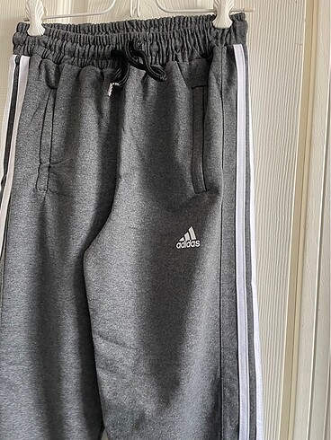 Adidas Adidas Gri Şeritli Eşofman Altı