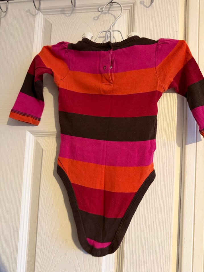 Uzun Kollu Renkli Örgü Bebek Body - Görsel 4