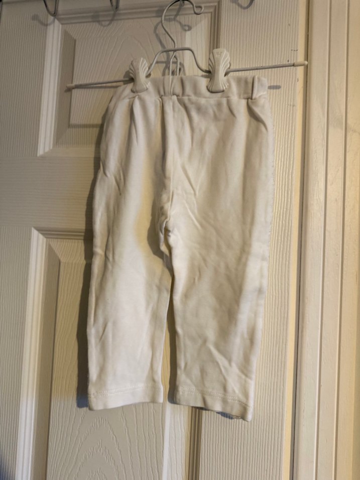 Kız Çocuk Bej Keten Fırfırlı Tayt - Görsel 4