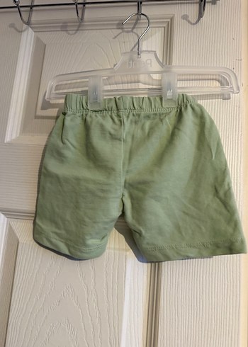 Yeşil Erkek Çocuk Keten Şort - Görsel 3