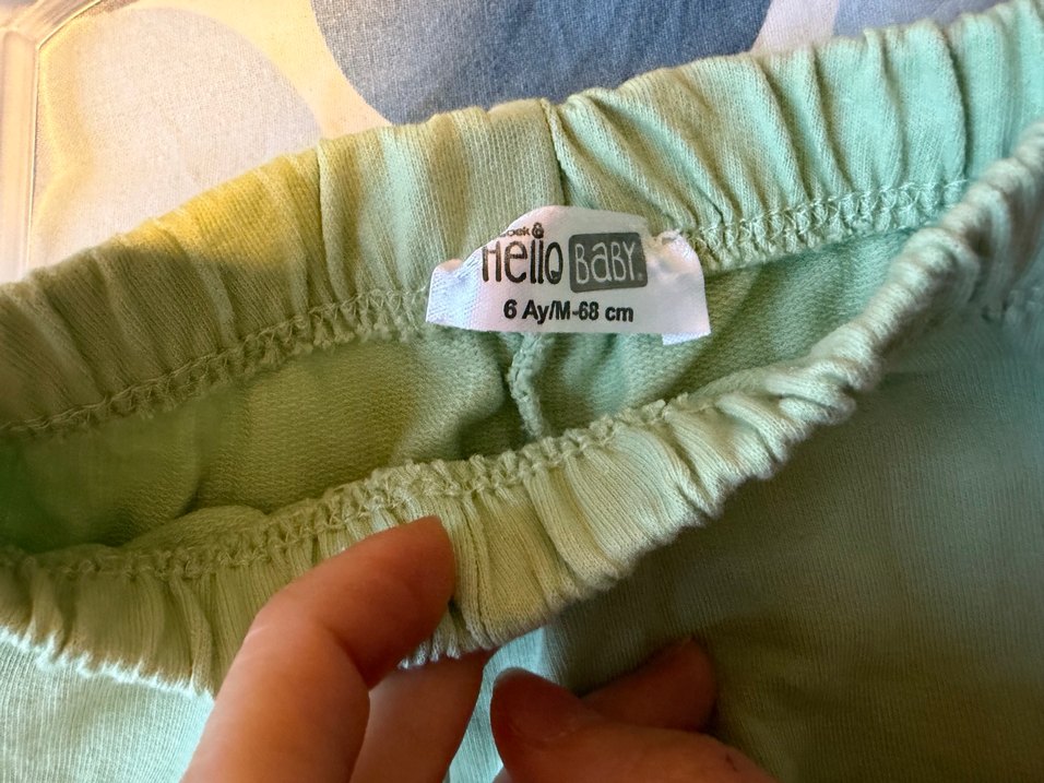 Yeşil Erkek Çocuk Keten Şort - Görsel 2