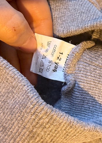 Gri Kız Bebek Kuzu Baskılı Takım - Görsel 4