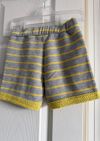Gri Sarı Bebek Şort - Görsel 3