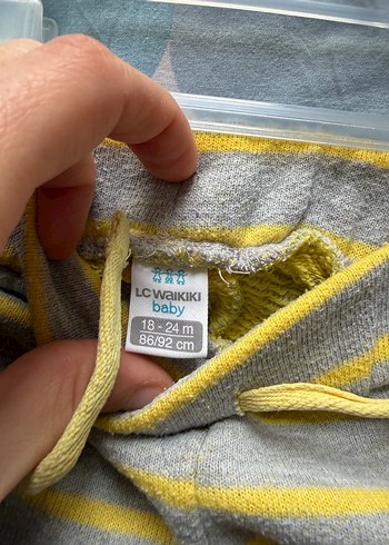 Gri Sarı Bebek Şort - Görsel 2