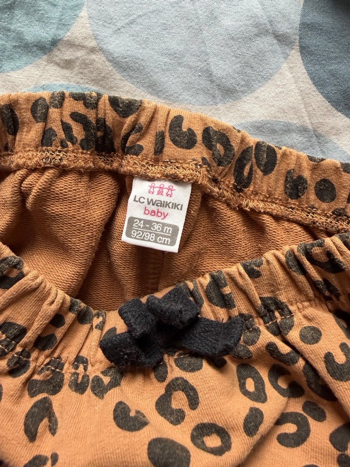 Kız Çocuk Leopar Desenli Tayt - Görsel 2