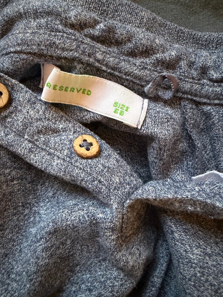 Gri Denim Erkek Bebek Uzun Kollu Body - Görsel 3