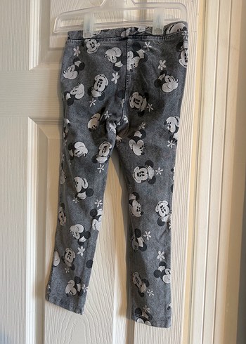 Gri Mickey Mouse Desenli Kız Tayt - Görsel 4