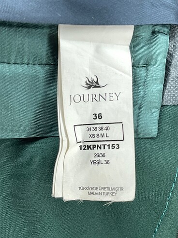 36 Beden yeşil Renk Journey Düz Kesim %70 İndirimli.
