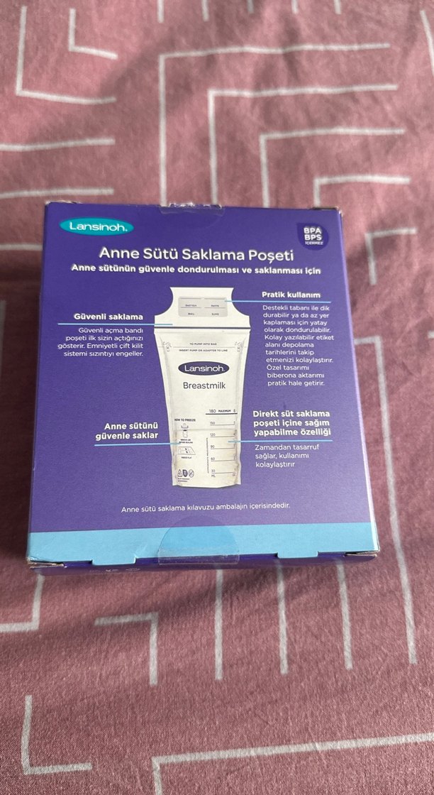 Lansinoh Anne Sütü Saklama Poşeti 50 Adet - Görsel 2