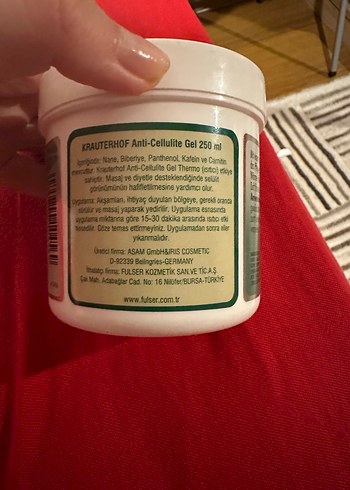 Krauterhof Anti-Cellulite Jel - Görsel 3