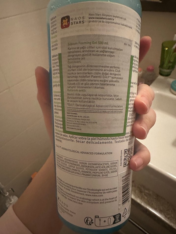 Bioder Sebium Jel Yüz Temizleyici 500 ml - Görsel 5