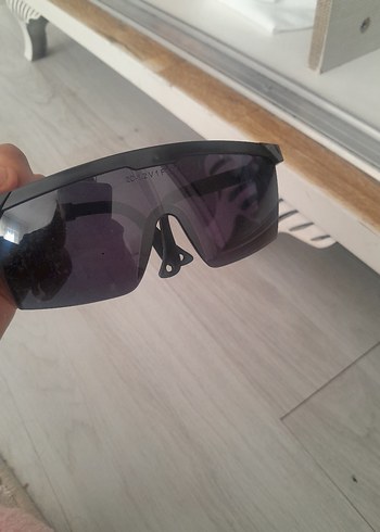 Siyah Minimalist Biker lazer Gözlüğü - Görsel 4