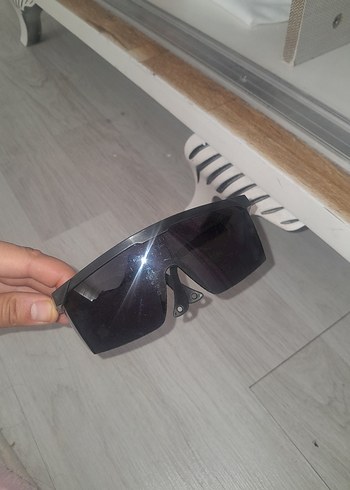 Siyah Minimalist Biker lazer Gözlüğü - Görsel 3