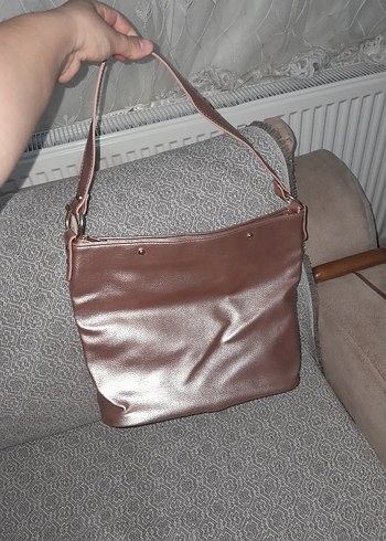 Minimalist Kahverengi Deri Kadın Çanta - Görsel 2