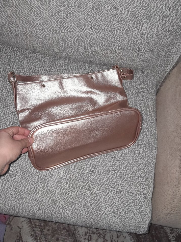 Minimalist Kahverengi Deri Kadın Çanta - Görsel 4