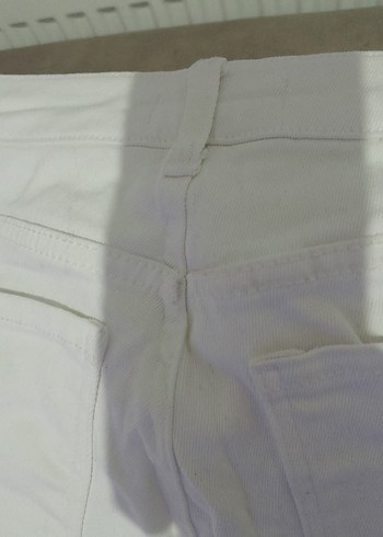 Fermuarlı Beyaz Kadın Pantolon - Görsel 6