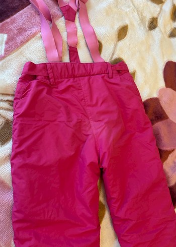 Kızlar İçin Parlak Pembe Fermuarlı kayak Pantolon - Görsel 6