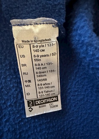 Erkek Mavi Fermuarlı Polar Sweatshirt - Görsel 6