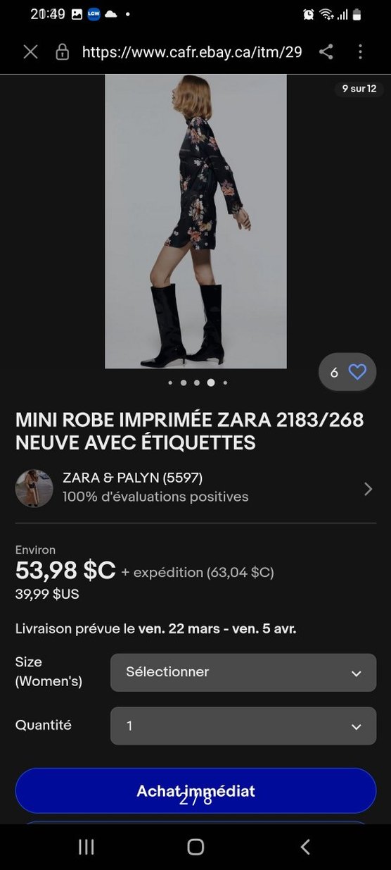 Uzun Kollu Siyah Çiçek Desenli Mini Elbise - Görsel 2