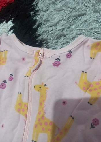 Kız Bebek Pembe Kapüşonlu Fermuarlı Takım toplu satis - Görsel 3