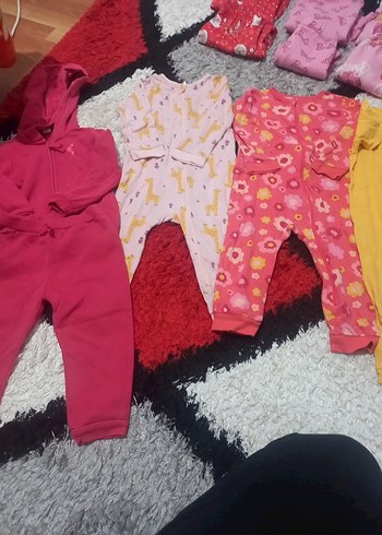 Kız Bebek Pembe Kapüşonlu Fermuarlı Takım toplu satis - Görsel 8