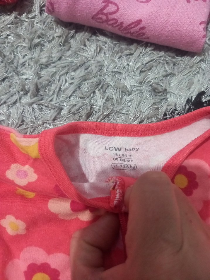 Kız Bebek Pembe Kapüşonlu Fermuarlı Takım toplu satis - Görsel 4