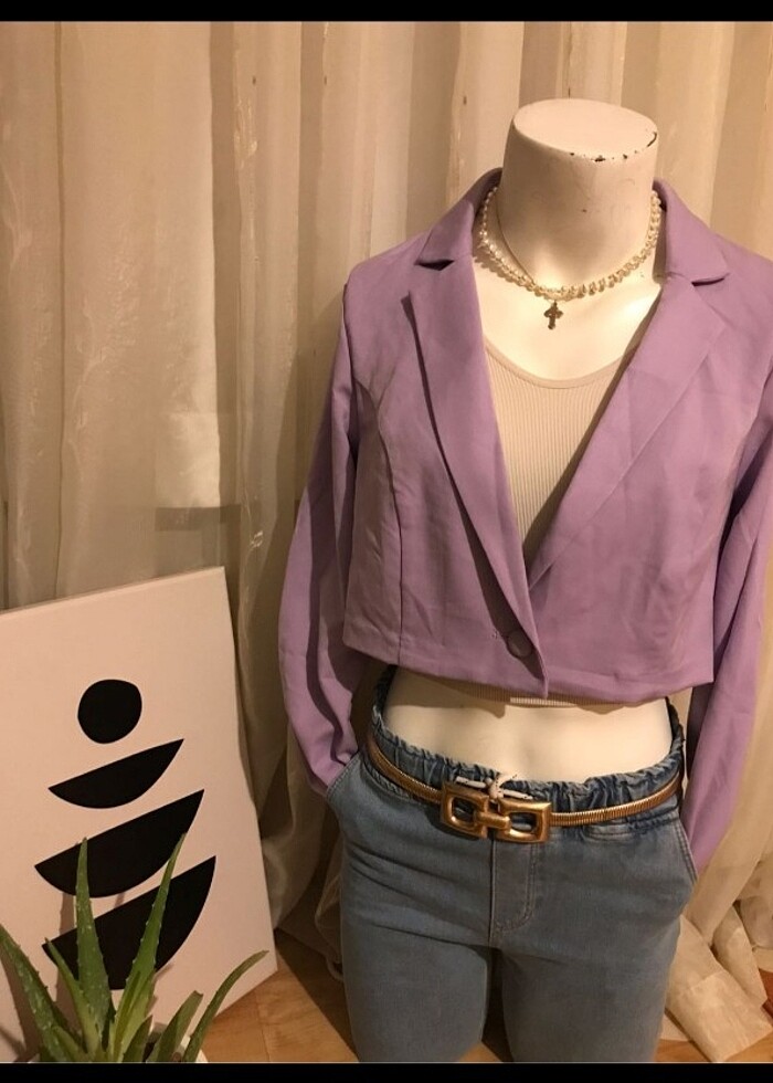 Crop ceket - Görsel 3