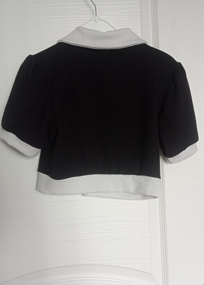 Düğmeli crop - Görsel 5