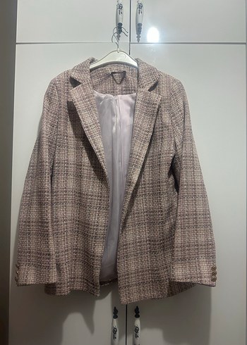 Bej Midi Kadın Blazer Ceket - Görsel 2