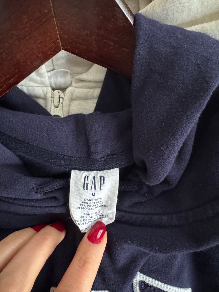 GAP marka Fermuarlı Baskılı Pamuklu Hırka - Görsel 5