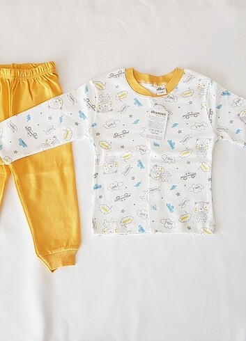 Giyim Aslan Desenli Pamuklu Bebek Pijama 