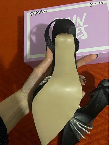 39 Beden siyah Renk Selin Shoes Topuklu Ayakkabı