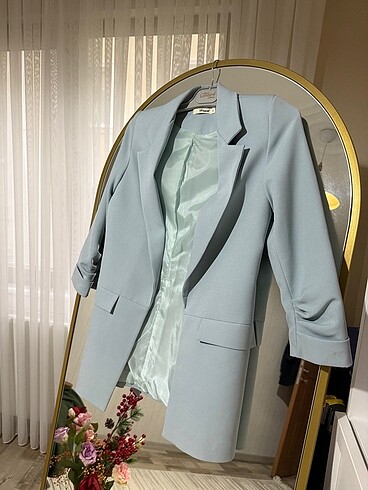 Bebe Mavisi Blazer Ceket