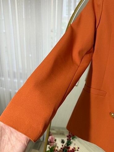 m Beden Turuncu Blazer