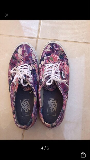 37 Beden Renkli Vans Ayakkabı