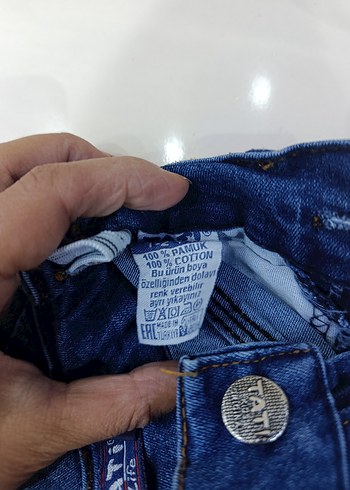 18-24 Ay Beden Erkek Çocuk Mavi Denim Pantolon