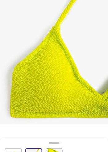 Koton Koton Yeşil İp Askılı Kadın Bikini Üstü