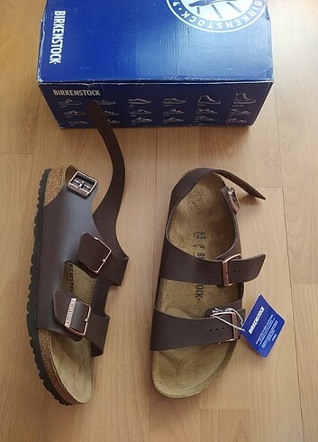 45 Beden kahverengi Renk Birkenstock sandalet 