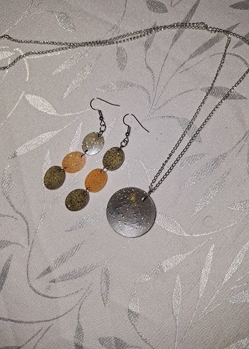 Accessorize  Modern Metalik Gumus Taki Seti