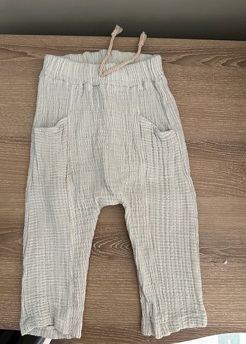 18-24 Ay Beden Bej Erkek Çocuk Keten Gömlek ve pantolon