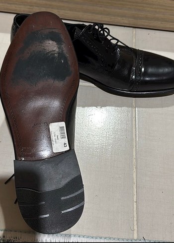 İnci Marka, Kösele Taban, Erkek Siyah Klasik Ayakkabı - Görsel 3