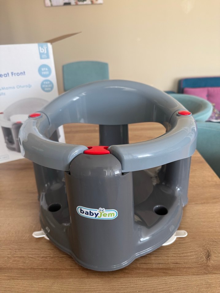 Babyjem Gri Bebek Beslenme&Banyo Oturağı - Görsel 2