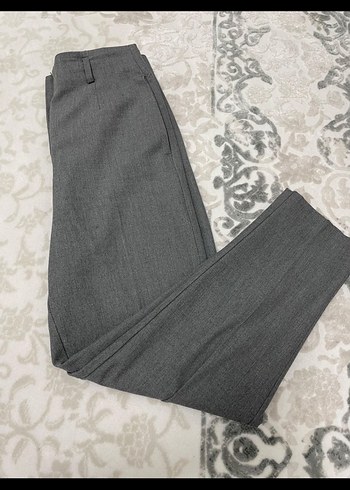 DiLVIN kadın  gri kumaş pantolon - Görsel 4