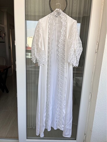 Vintige dantelli sabahlık