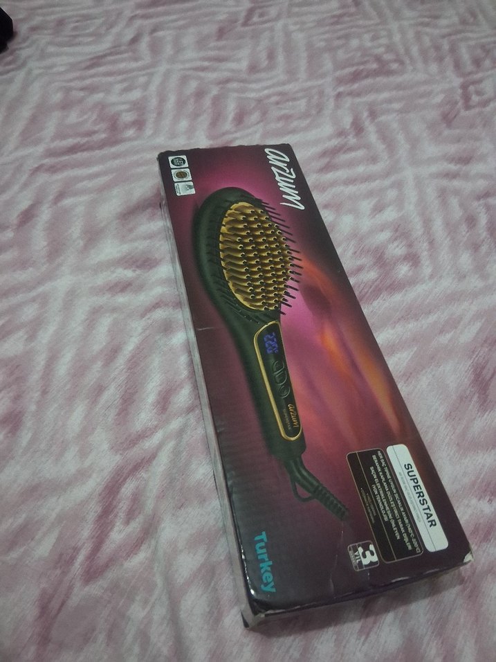 Kahverengi Saç Düzleştirici Fırça - Görsel 2